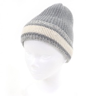 DIOR 05DWI714I007 羊毛和羊絨絞花針織 logo 針織帽，灰色，U 碼，意大利製造，正品，男女皆宜，品相極佳。
