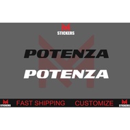 POTENZA STICKER TYRE ADRENALIN RE003 MYVI VIOS CITY CIVIC LANCER SAGA BEZZA AXIA HONDA PERODUA TOYOT