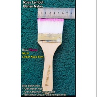 Soft Nylon Brush Two Colors No. 8 width 6cm