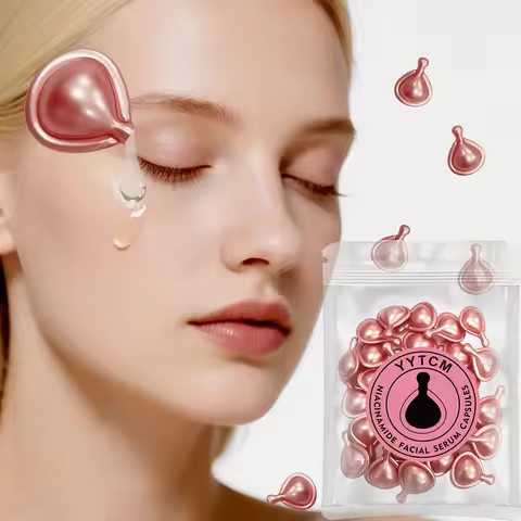Niacinamide Facial Essence Capsules, Containing Retinol, Olive Fruit Oil, Gardenia Extract, Brighten