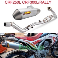 CRF250L CRF300L/RALLY Motorcycle Exhaust Header Pipe Full Systems FMF Muffler For Honda CRF250L CRF3