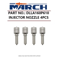 4Pcs Diesel Fuel Injector Nozzle Tip DLLA160P610 for Mitsubishi Fuso 4D33 4D34 ME014252 093500-5270