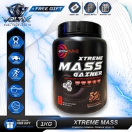 Bodybuild Xtreme Mass Gainer Chocolate (1KG Refill) - High Protein, InsulinRush, DigeZyme