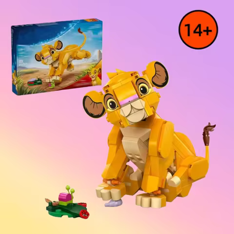 MOC-43243 Creative Little Lion Building Blocks Educational Model Bricks Birthday Party Gift Toys For