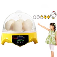 GUTUN เครื่องฟักไข่ไฟฟ้า7เครื่องฟักไข่ไก่,เครื่องฟักไข่นกตู้ไข่มินิอัจฉริยะอุณหภูมิคงที่เครื่องมือสัตว์ปีกพลาสติกใช้ในบ้านสำหรับฟักไข่นกพิราบไก่เป็ดนก