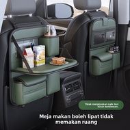 Car seat back storage bag, foldable small table, large capacity, waterproof and stain-resistant, mul