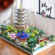 High Difficulty 2025 Compatible Lego Building Blocks Hangzhou West Lake Assembled Toys Boys Girls Pa