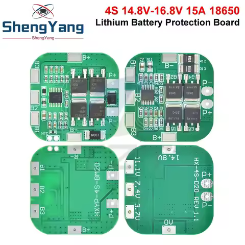 TZT 1/2/5PCS 4S 14.8V / 16.8V 20A BMS Peak li-ion BMS PCM battery protection board for lithium LicoO