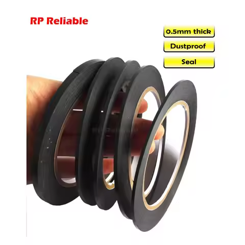 2mm~25mm wide, (0.5mm Thick) 10M/R, Double Sided Sticky Black Foam Tape for Phone Samsung HTC Screen