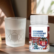 Glass Etching Kit Etch Glass Etching Cream with Tools Craft Materials for Beginners Artists Students