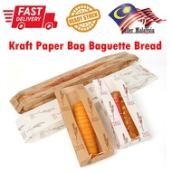 Baguette Bread Packaging Kraft Paper Bags For Bakery With Window Bread Bag