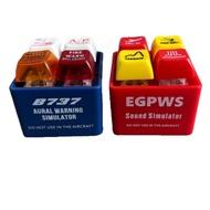 2Pcs EGPWS Airbus Warning Simulator Keychain Boeing Airbus Commercial Aircraft Keychain Tekan Bunyi