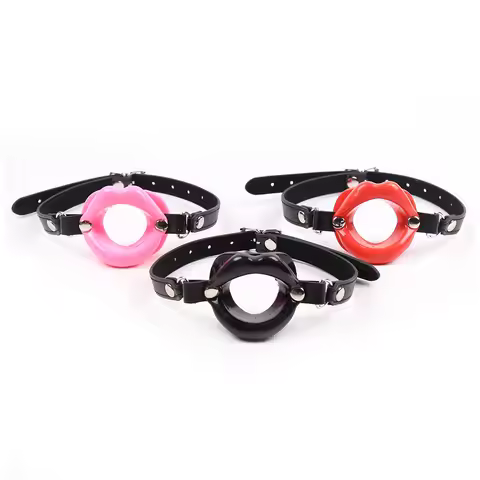 Lip Mouth Open Belt Fetish Silicone Oral Gag Openner Bondage Roleplay gift