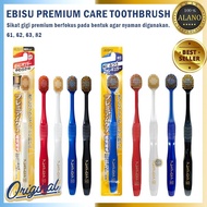 MERAH BR Ebisu Premium Care Tooth Brush Original Japan Premium Toothbrush - 63, Red
