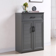 🌼Shoe Cabinet Simple Modern Gray Aluminum Alloy Shoe Cabinet Door Outdoor Waterproof Multifunctional Storage Cabinet Bal