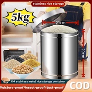 stainless rice dispenser 50kg/50kls capacity steel lagyanan ng bigas 50 kilos cereal rice storage co