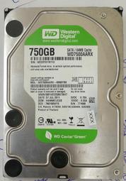 二手不良品 WD 750G 綠標 WD7500AARX 