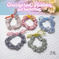 [SG STOCK] Checkered Ribbon Scrunchie
