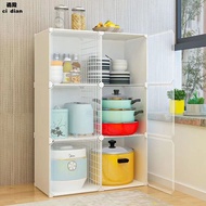 Cabinet Rental House Bowl Storage Cabinet Wall Simple Cupboard Rental Room Storage Economical Household Wall Clothes Clo