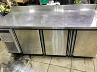 六尺工作台冰箱(180cm*70cm*80cm)220V☆創業財積店☆汐止二手中古餐飲設備買賣☆