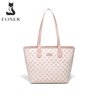 Foxer official store tote bag women PVC leather tote bag  lady office bag large capacity bag
