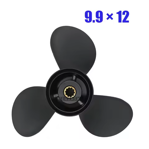 Propeller 9.9x12 For Tohatsu Outboard Engines 25HP 30HP MFS25B MFS30B Aluminum 10 Tooth 3R0B64525-0