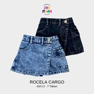 Girls' Short Jeans Skirt Above the Knee