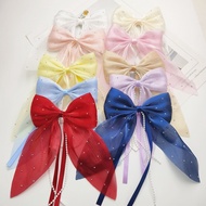 The New Starry Bow Hair Clip Korean Sweet Duckbill Clip for Kids Hair Accessories