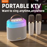 Kinyo K13 2 Microphone karaoke Audio Integrated Karaoke Bluetooth Speaker Poicrophone Home Karaoke