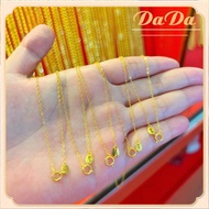 สร้อยคอทองคำอิตาลี 18K (au750) ทองคำบริสุทธิ์ 99.99% น้ำหนัก 0.2 กรัม มีบริการเก็บเงินปลายทาง!