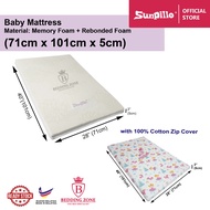 Baby Playpen Memory Foam Mattress + Zip Cover 71cm x 101cm (HA451/HA480)
