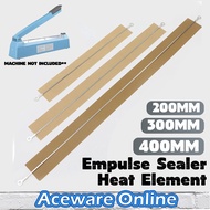 200/300/400mm Impulse Sealer Heat Wire Sealer Element Strip Heat Sealer Element Impulse Sealer Cloth