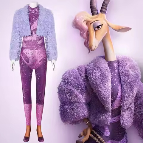 Zootopia 2 Gazelle Sheep Cosplay Costume Try Everything Halloween Zoo Cosplay Full Set Shakira Jumps