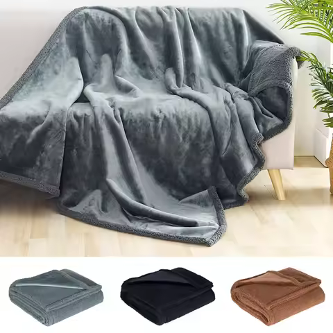 Luxury Shaggy Blankets Winter Warm Cosy Home Romantic Couple Waterproof Blanket-thickened Large Size