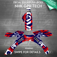 NHK GPR TECH HELMET DECAL STICKER