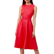 UK 8,10,12,14,16,18: HOB Cotton Blend Sleeveless Tie Waist Midi Dress (DJ)