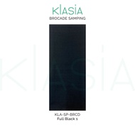 KLasia Black / White Sampin NAWY Tenun Sarong Brocade with Gold / Silver - Songket Kain Samping / Pe