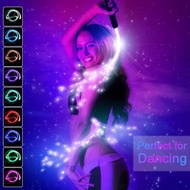 RGB LED Fiber Optic Whip Super Bright Light Up Rave Toy EDM Pixel Flow Lace Dance Festival Party Dis