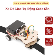 Xe Dò Line Xe Dò Đường Tự Động Mô Hình Diy Đồ Chơi Khoa Học Công Nghê Stem