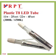 Plastic T8 Led Tube / Nano PC T8 Led Tube 2ft 11w / 4ft 22w 3000k 6500k / T8 LED Tube Light