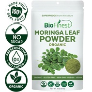 Biofinest Moringa Leaf Powder Pure Organic Freeze Dried Superfood 114g - Detox Digestion Immune Anti