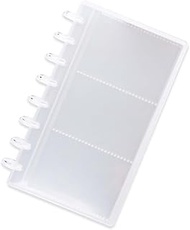 Discbound Photo Album with Clear PET Cover 20 Sheets Clear PP Sleeves 8 Discs Bound Organizer Left S