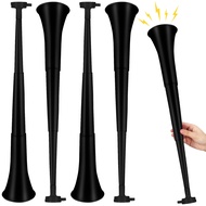 4 Pieces Collapsible Stadium Horn 24 Inch Vuvuzela Plastic Trumpet Horn Blow Horn Noisemakers for Sp