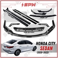 Honda City SEDAN 2020 2021 2022 BODYKIT Front Bumper Lip Side Skirt Rear Diffuser Spoiler Skirting S