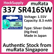 muRata 337 SR416SW Watch Battery Silver Oxide 1.55V (Made in Japan)[FAST SHIP OUT]