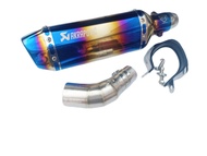 ชุดท่อสลิปออน ท่อแต่งมอเตอร์ไซค์ สลิปออน R3(ยามาฮ่า อาร์3) MT03(ยามาฮ่า เอ็มที03)+ปลายท่อ AK14 นิ้วร