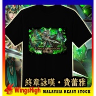 神魔之塔Tower Of Saviors Norse Gods Printing T-shirt Round Neck Short Sleeve神魔之塔原创潮T北欧神系类