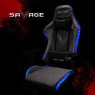 ♈▲SAVAGE GAMING CHAIR V2 (GRAY) with Customizable RGB, upgraded cushion, lockable wheels, 4d armrest