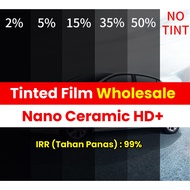 Nano Ceramic HD+ Tinted film wholesale. IRR (tahan panas 99%), made in USA and 7 Years Warranty