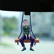 Joker Rear View Mirror Charm Cartoon Interior Decor Car Mirror Charm Swinging Interior Accessories A